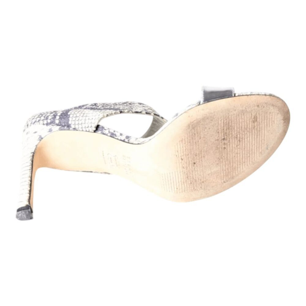 Stuart Weitzman Python Embossed Leather Open Toe … - image 7